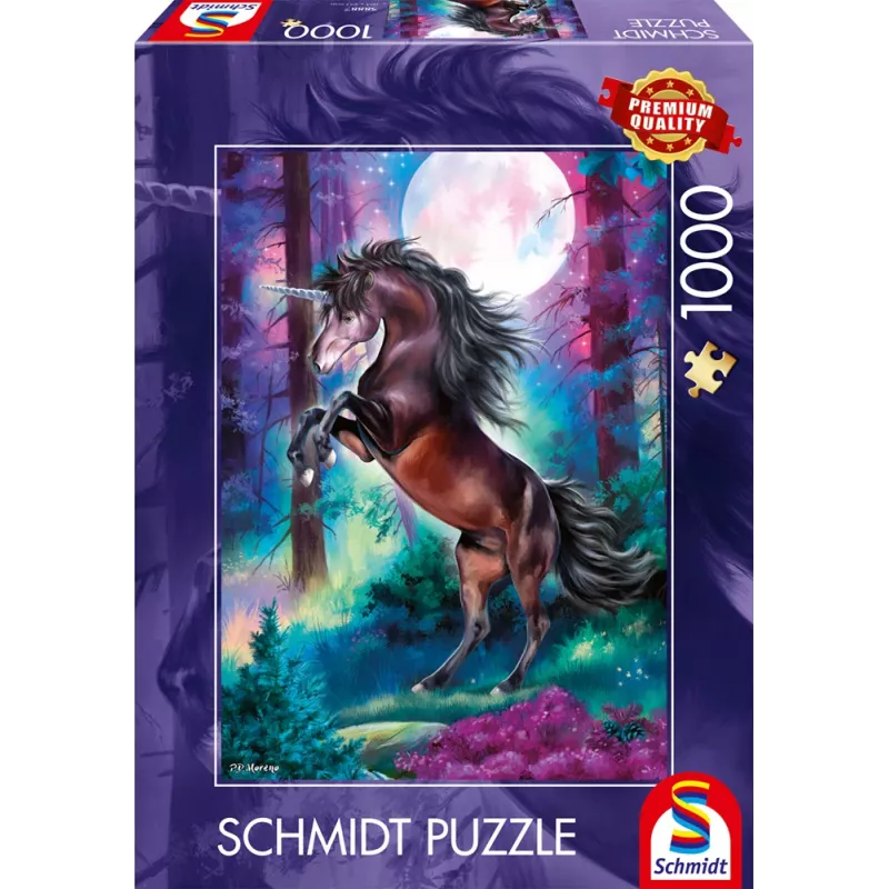 Schmidt Spiele Einhorn bei Vollmond 1000 palan palapeli
