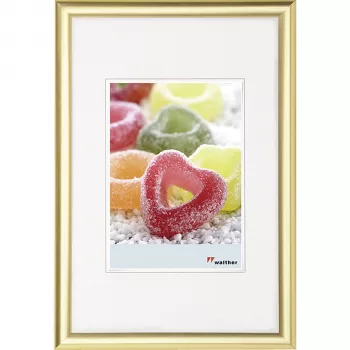 Walther Design Trendstyle 18x24 kultainen muovinen valokuvakehys KP824G