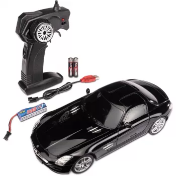 Carson RC 1:24 Mercedes-Benz SLS AMG 2.4G 100% RTR musta