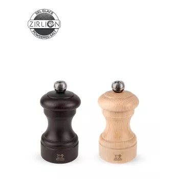 Peugeot Bistro pippuri- ja suolamyllyjen sarja 10 cm Duo luonnonvärinen ja suklaa