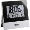 Mebus 41787 radioseinä kello, hopea/valkoinen, 30 cm, DCF77