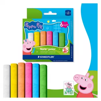 STAEDTLER Junior katuliidut Peppa Pig 6 kpl pahvipakkaus