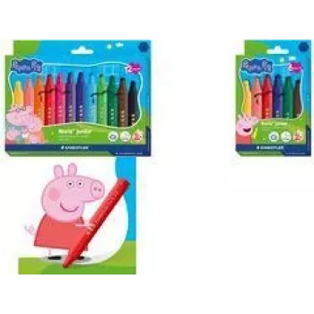 STAEDTLER Noris Junior huopakynät Peppa Pig 12 kpl:n pakkaus