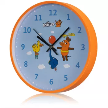 DieMaus seinä kello lapsille hiiri, elefantti & ankka