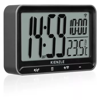 KIENZLE vaakasuora digitaalinen radio-ohjattu herätyskello (14986)