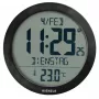 KIENZLE DCF-radio-seinäkello huonelämpötilanäytöllä, musta