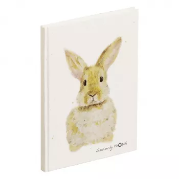 PAGNA Hase muistikirja A5 pisteverkko beige kovakantinen 128 sivua