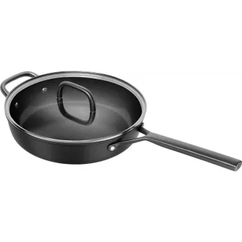 ZWILLING Milano paistinpannu lasikannella 28 cm, musta
