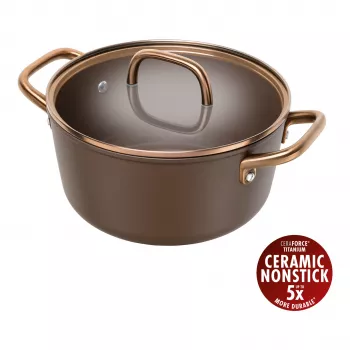 ZWILLING Milano keittokattila lasikannella 24 cm, ruskea