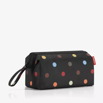 Reisenthel WC7009 Travel Cosmetic Dots toilettilaukku - monivärinen polyesteri vetoketjulla, 3 taskua
