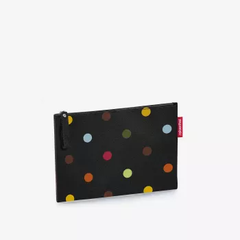 Reisenthel Case 1 Dots kosmetiikkalaukku musta monivärinen polyesteri 240 mm x 170 mm