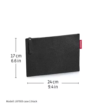 Reisenthel Case 1 Dots kosmetiikkalaukku musta monivärinen polyesteri 240 mm x 170 mm