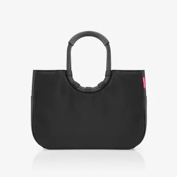 Reisenthel Loopshopper L ostoskassi musta 25L alumiinikahvat