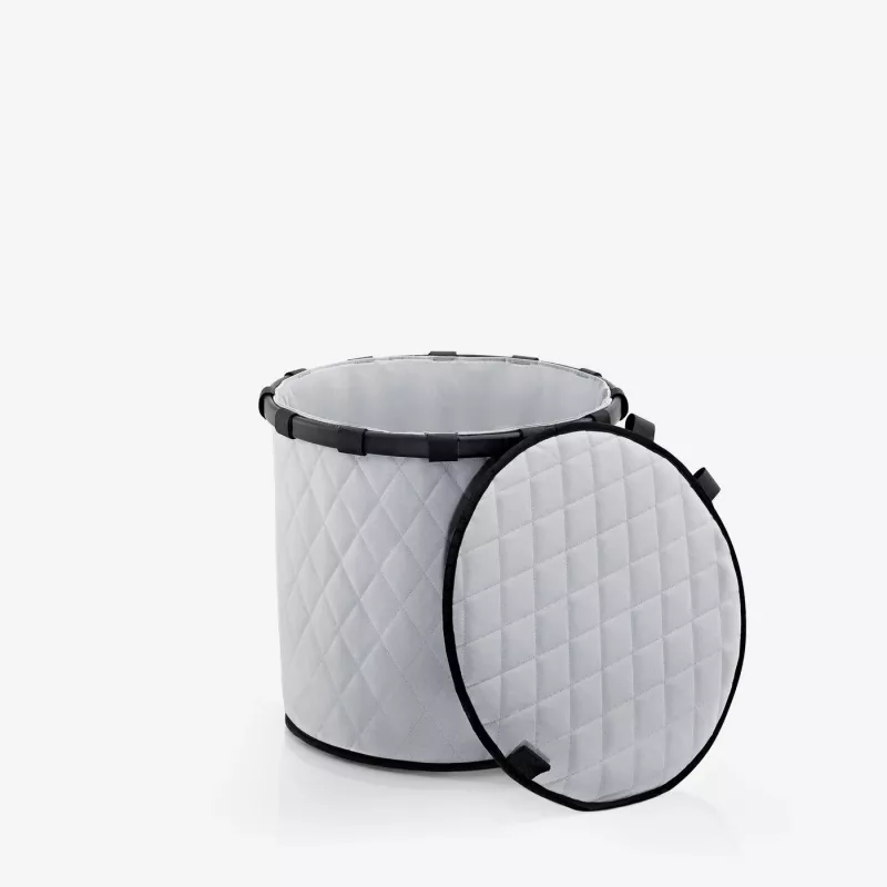 Reisenthel Homebasket Peitekehys Rhombus Vaaleanharmaa