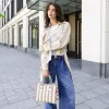 Reisenthel dailyshopper XS summerstripes coffee ostoskassi