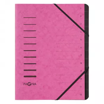 PAGNA 40059-34 A4 pinkki kuminauhallinen asiakirjakansio 320x245x5 mm