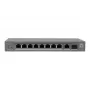 LevelOne PoE+ kytkin 8xGE PoE/1xGE/1xSFP 120W hallitsematon muovi
