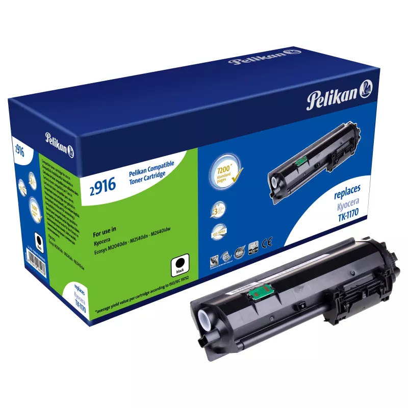 Pelikan yhteensopiva värikasetti musta 7 200 sivua Kyocera TK1170
