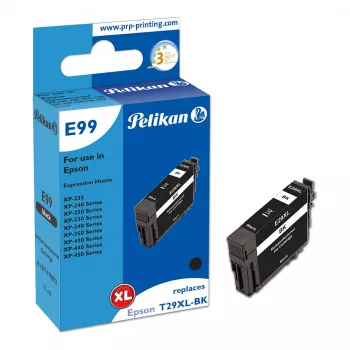 Pelikan E99 -yhteensopiva tulostinmustekasetti musta High Yield (XL) Epson 29XL - 1 kpl:n pakkaus
