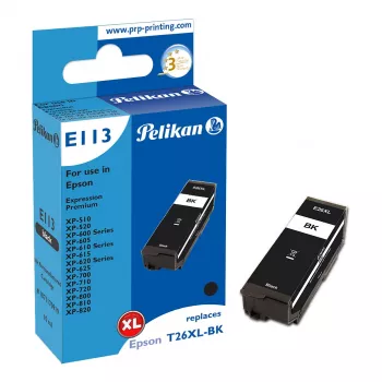 Pelikan E113 yhteensopiva mustepatruuna musta High Yield (XL) Epson Expression Premium XP -sarja
