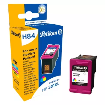 Pelikan yhteensopiva mustepatruuna HP 301XL (CH564EE) - musta, suuri tuotto, kunnostettu