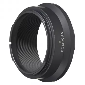 Novoflex sovitin Canon FD -objektiivi Canon EOS-R kameraan