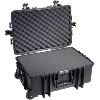 B&W Outdoor Case Type 6700 musta vaahtomuovisisustalla