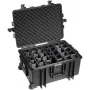 B&W Outdoor Case Type 6800 kova kotelo jakojärjestelmällä, musta