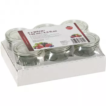 WECK Mini-Sturzglas 140ml 6 kpl:n tarjotin