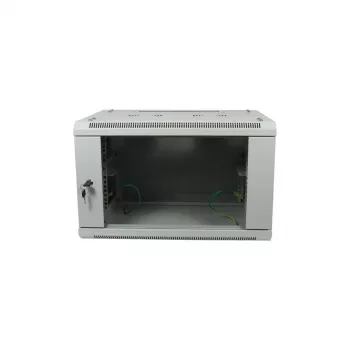 ALLNET 19 tuuman seinäkotelo 18U 1-osainen syvyys 450mm vaaleanharmaa Flat Pack SMA-sarja