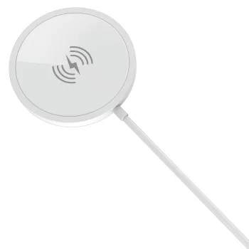 PEDEA langaton magneettinen latausalusta 15W - USB-C, hopea/valkoinen