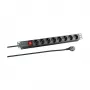 EFB Electronics pistorasia (rack-asennettava) - tulo CEE 7/7 - lähdöt: 8 x CEE 7/3