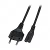 EFB Elektronik Euro-C7 virtakaapeli 180° musta 1 m 2 x 0,75 mm² EK502.1V2