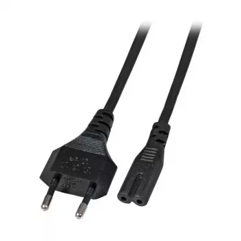 EFB Elektronik Euro-C7 virtakaapeli 180° musta 1 m 2 x 0,75 mm² EK502.1V2