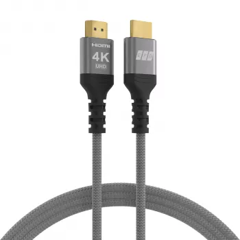 EFB HDMI 2.0 High-Speed HDMI-kaapeli Ethernetillä 10m harmaa 4K60Hz 18Gbit/s