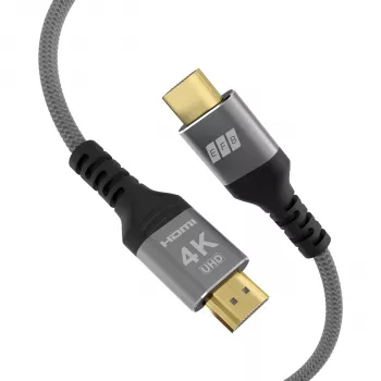 EFB HDMI 2.0 High-Speed HDMI-kaapeli Ethernetillä 10m harmaa 4K60Hz 18Gbit/s