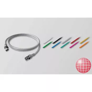 EasyLan PushPull IP20 -verkkokaapeli Cat. 6A DualBoot 1m harmaa