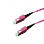 GRAFENTHAL valokuitukaapeli OM4 LC-LC duplex 1 m aqua