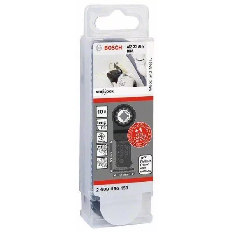 Bosch Starlock AIZ 32 APB + AIZ 32 APIT monitoimityökalun teräsarja, 11 osaa