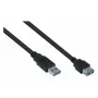 kabelmeister Alcasa UK30P-ASA-050S USB 3.0 -jatkojohto, USB-A uros - USB-A naaras, 5 m, musta
