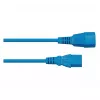 Kabelmeister IEC-jatkokaapeli C14 - C13, sininen, 1,8 m, 0,75 mm²