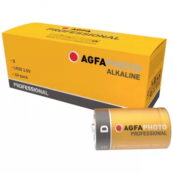 AGFAPHOTO Professional LR20 Mono D alkaliparisto 1,5V 10 kpl:n pakkaus