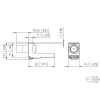 METZ CONNECT koaksiaalimoduuli IEC-pistoke / F-liitin 130898-03-I