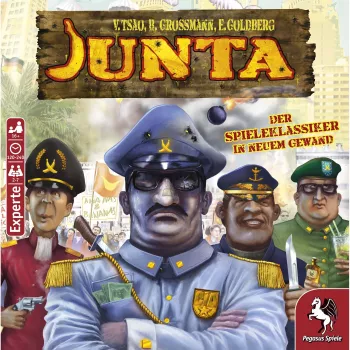 Pegasus Spiele Junta lautapeli - strategiaa, bluffia, neuvottelua - yli 16-vuotiaille - 4-7 pelaajaa - 120-240 min