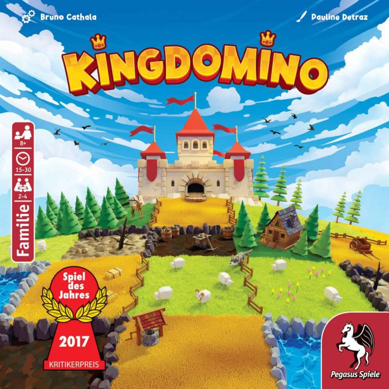Pegasus Spiele Kingdomino uusintapainos Vuoden peli 2017