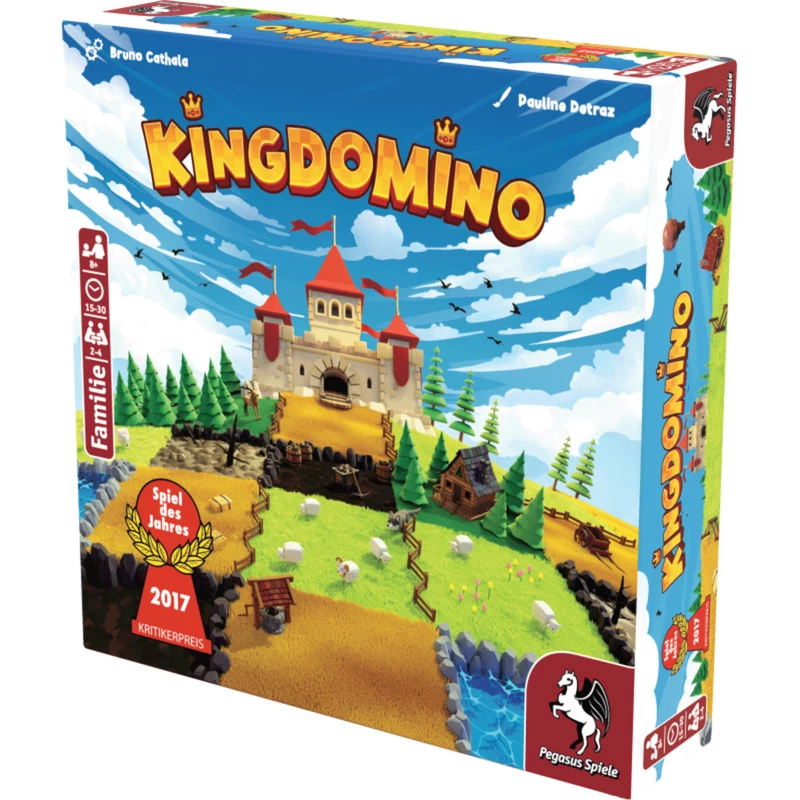 Pegasus Spiele Kingdomino uusintapainos Vuoden peli 2017