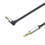 ShiverPeaks audio 3,5 mm:n jakkikaapeli, kulma/suora 0,7 m - musta