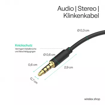 ShiverPeaks audioliitäntäkaapeli minijack