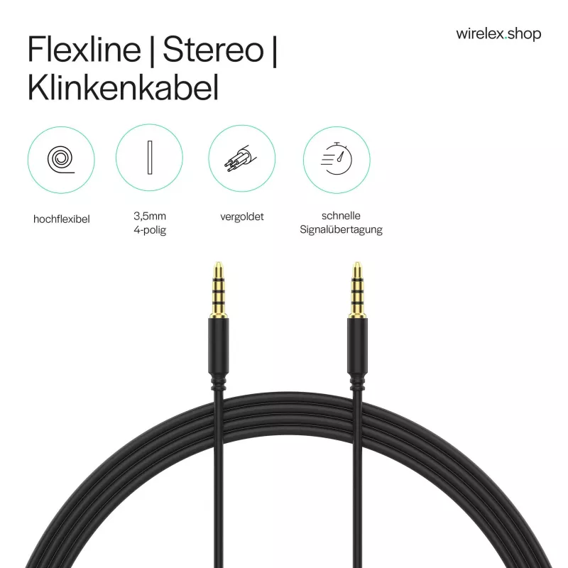 ShiverPeaks audioliitäntäkaapeli minijack