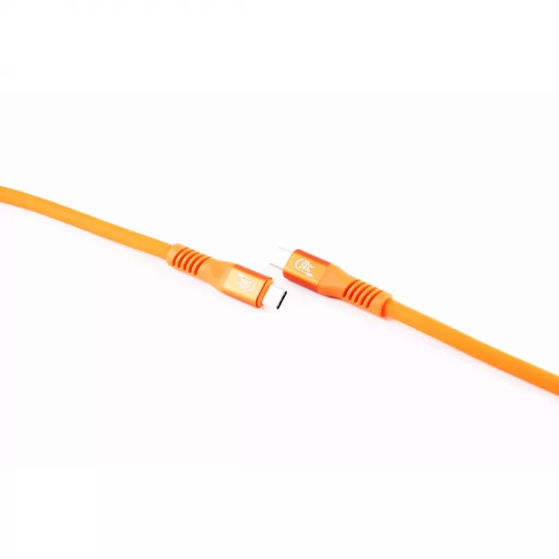 SHIVERPEAKS Flexline USB-C -kaapeli USB 3.2 240W oranssi - kaapeli - digitaali/data